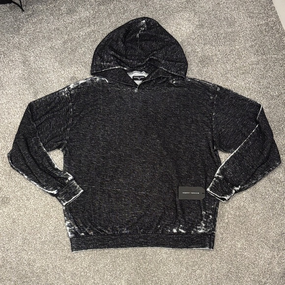 NWT MICHAEL LAUREN Tyrese Black Hoodie in Sz M - Picture 3 of 11